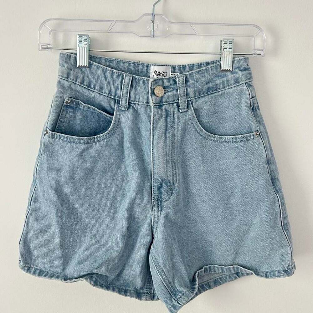 Princess Polly Blue Denim Shorts Size 0